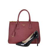 Prada Saffiano Lux Galleria Double Zip Tote Medium