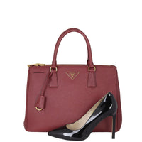 Prada Saffiano Lux Galleria Double Zip Tote Medium