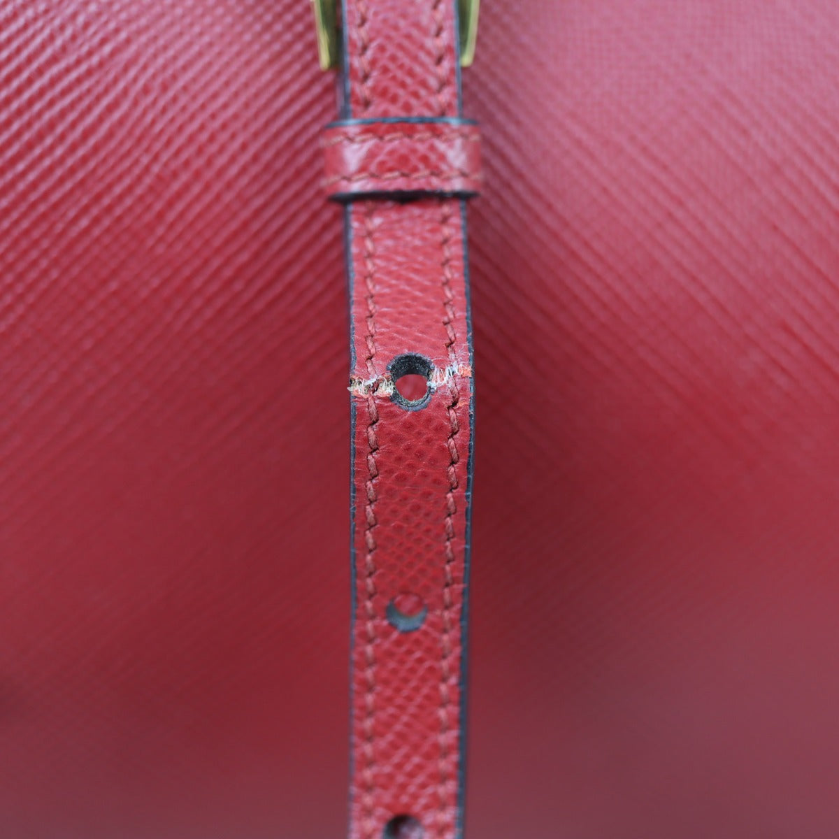 Prada Saffiano Cuir Double Bag Medium Strap wear