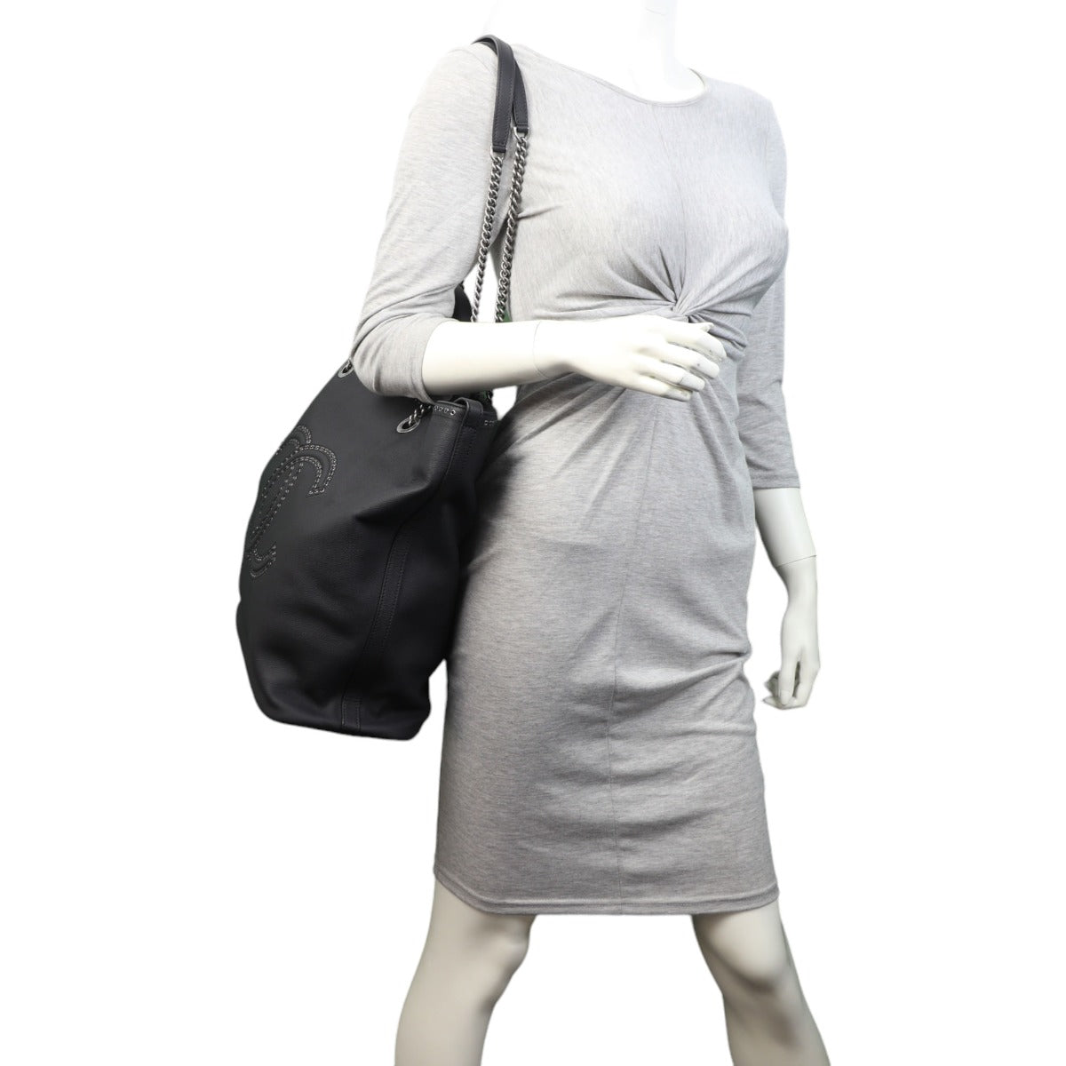 Chanel Coco Eyelets Large Shopping Tote