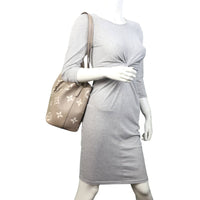 Louis Vuitton NeoNoe MM Monogram Empreinte Giant Bicolour