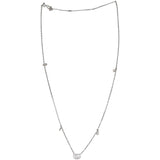 Gucci GG Running 18K White Gold Diamond Necklace
