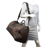 Louis Vuitton Keepall 55 Bandouliere Monogram Waterproof
