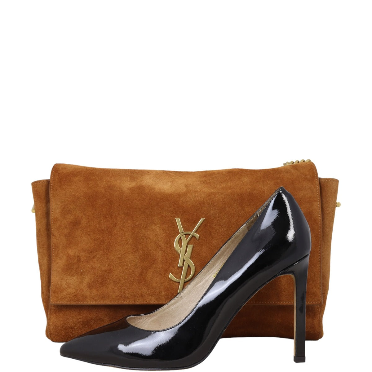 Saint Laurent Reversible Kate Shoulder Bag Suede Medium