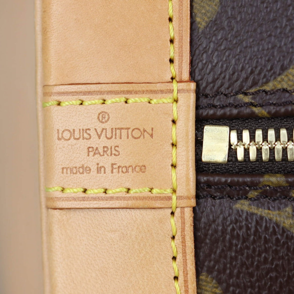 Louis Vuitton Alma MM Monogram Stamp