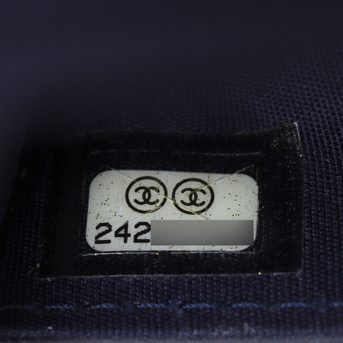 Chanel Boy Wallet on Chain | Navy Blue