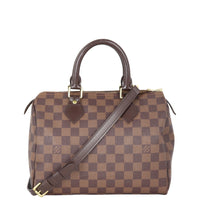 Louis Vuitton Speedy 25 Damier Ebene with Strap