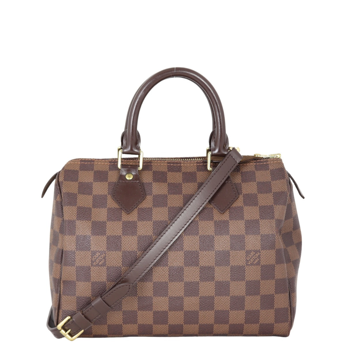 Louis Vuitton Speedy 25 Damier Ebene with Strap