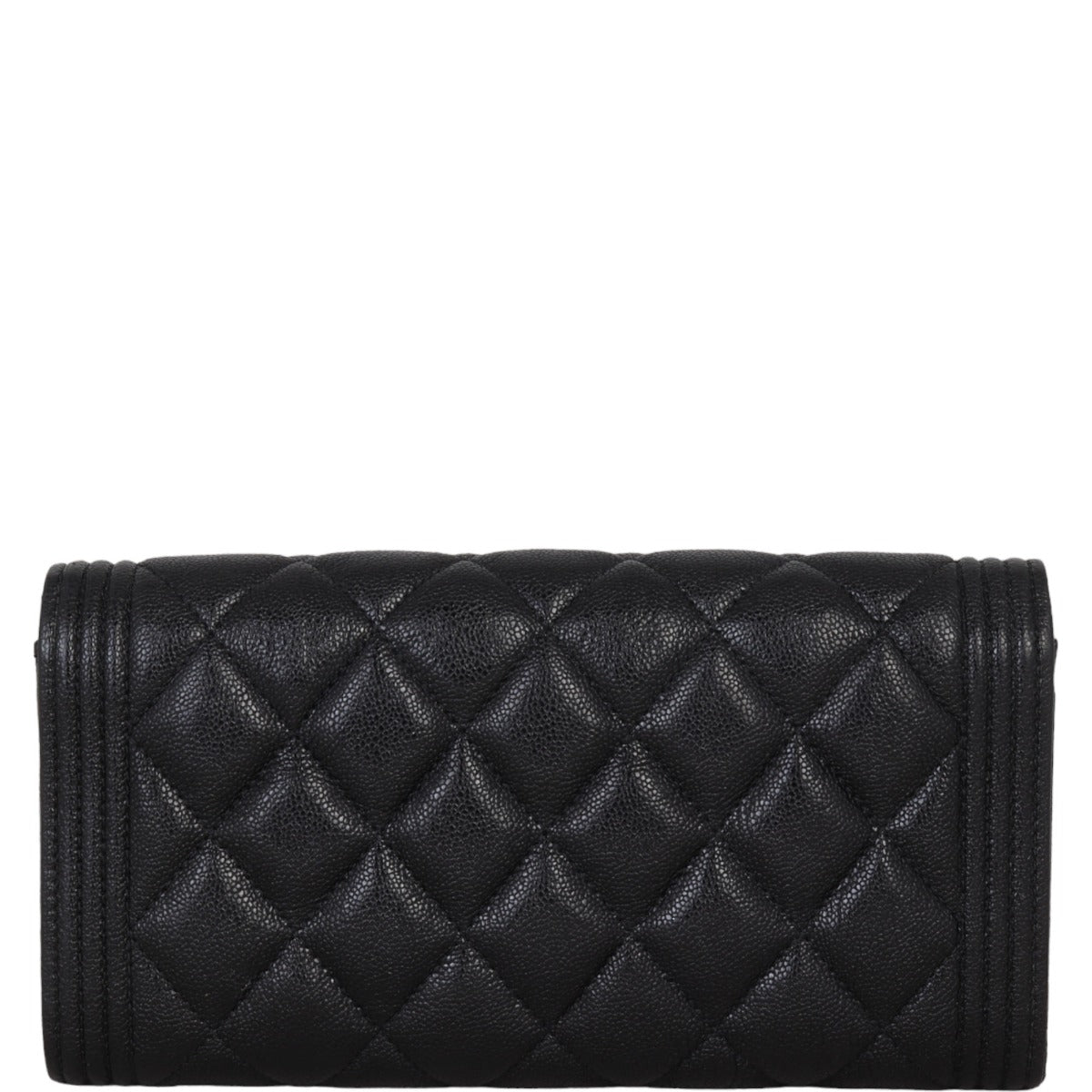 Chanel Boy Long Flap Wallet | Black SHW