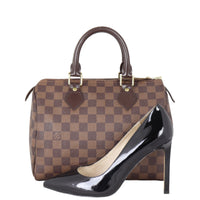 Louis Vuitton Speedy 25 Damier Ebene with Strap