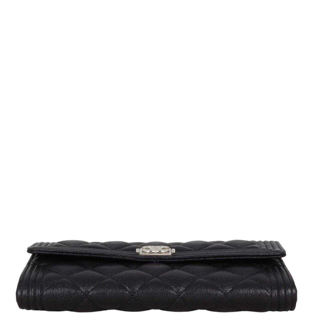 Chanel Boy Long Flap Wallet | Black SHW