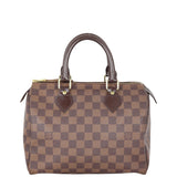 Louis Vuitton Speedy 25 Damier Ebene with Strap