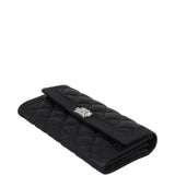 Chanel Boy Long Flap Wallet | Black SHW