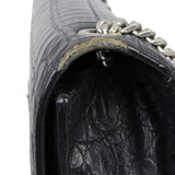 Saint Laurent Kate Tassel Chain Bag Medium Croc-Embossed