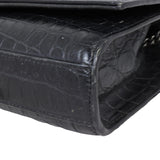 Saint Laurent Kate Tassel Chain Bag Medium Croc-Embossed