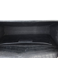 Saint Laurent Kate Tassel Chain Bag Medium Croc-Embossed