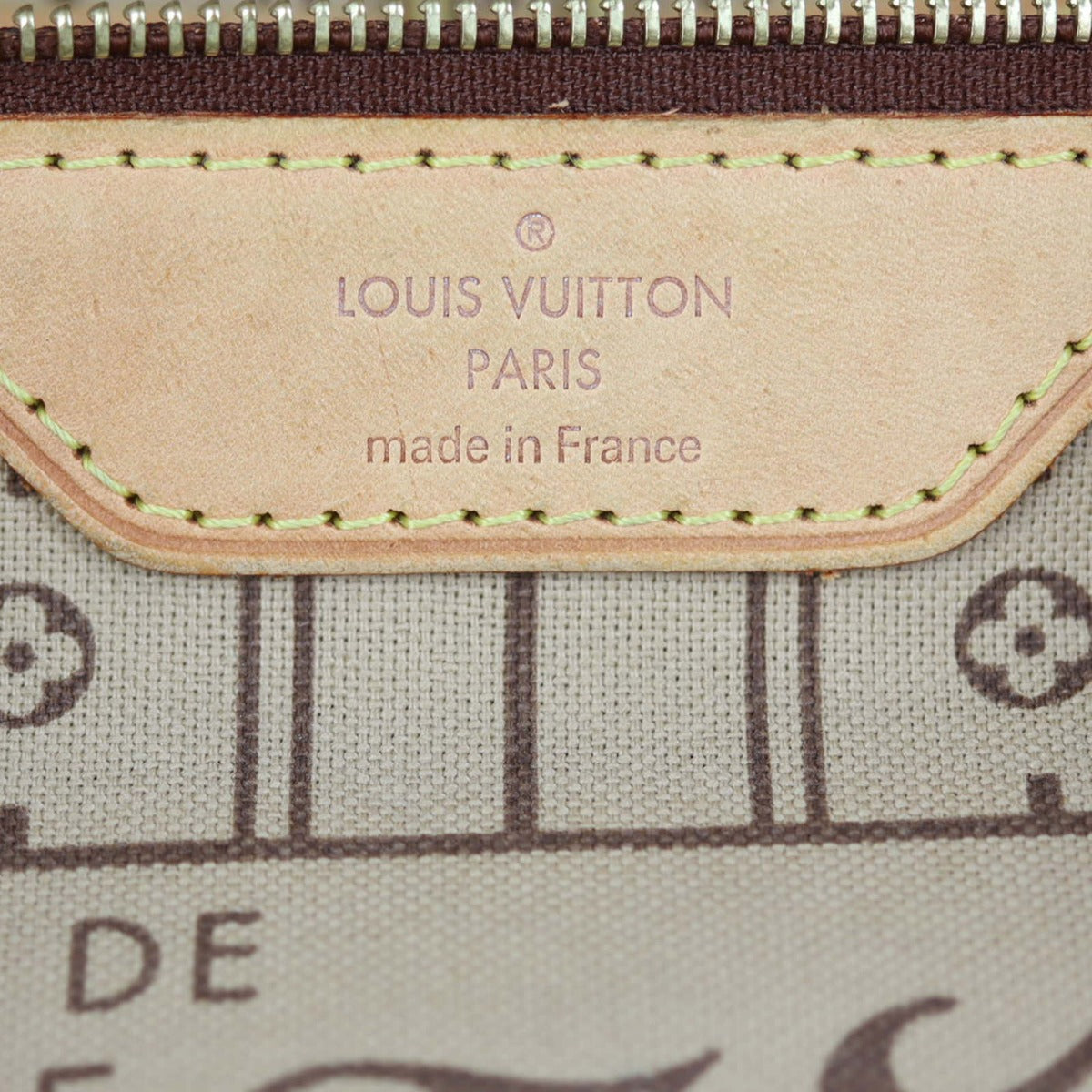 Louis Vuitton Neverfull MM Monogram Interior Stamp