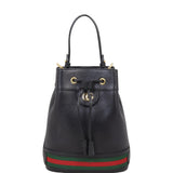 Gucci Ophidia Leather Bucket Bag Mini
