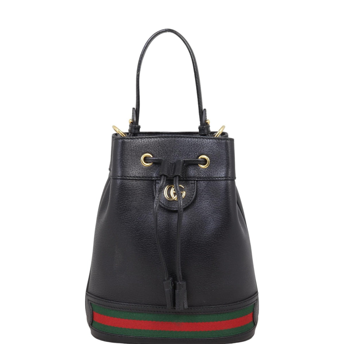 Gucci Ophidia Leather Bucket Bag Mini