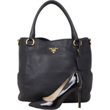 Prada Vitello Daino Two Way Tote