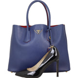 Prada Saffiano Cuir Double Bag Large