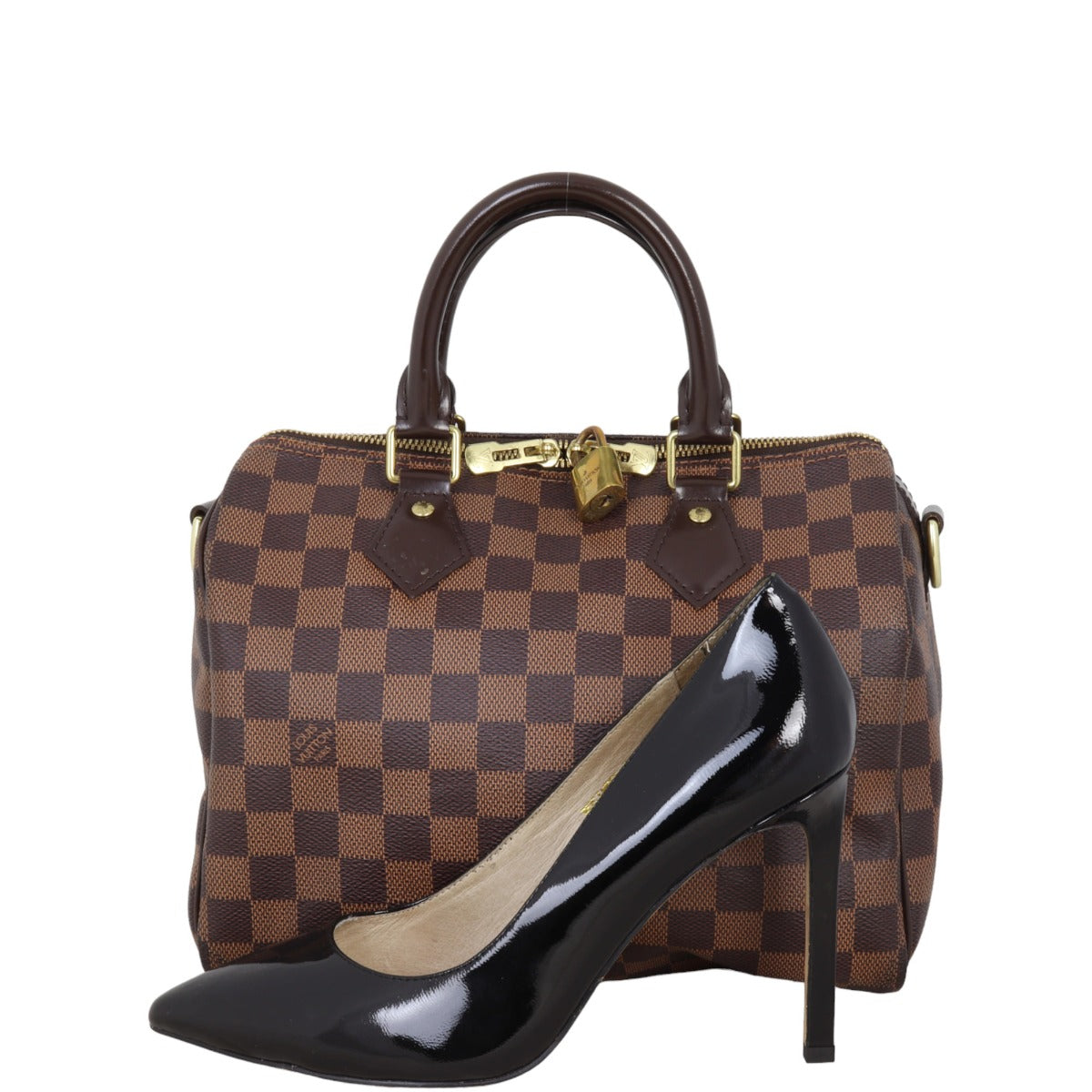 Louis Vuitton Speedy 25 Bandouliere Damier Ebene