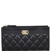 Chanel Boy Small Zip Pouch