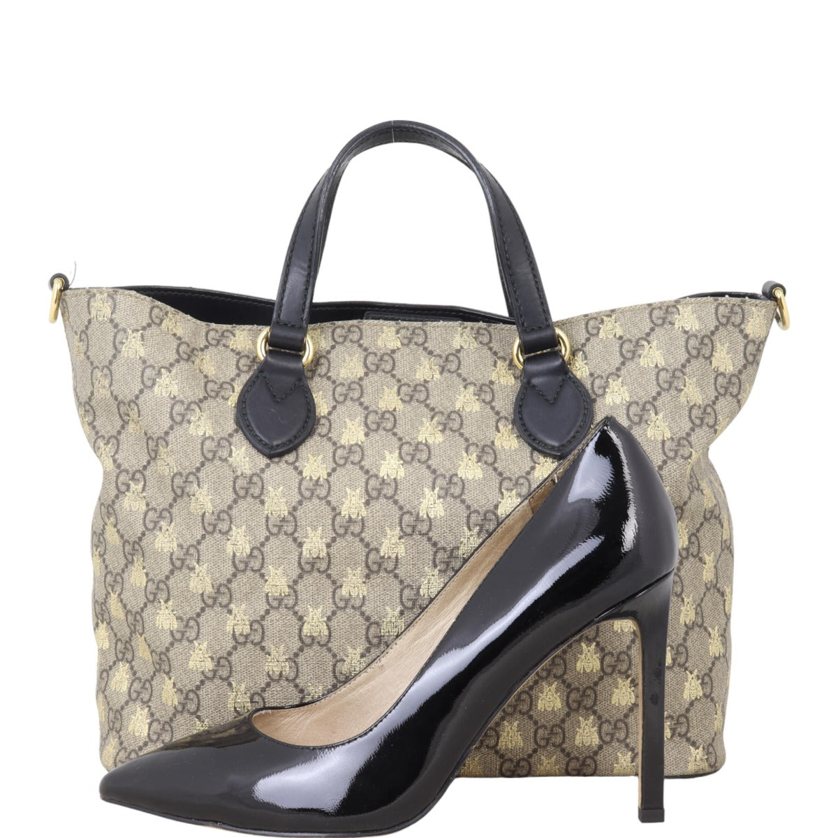 Gucci GG Supreme Bees Soft Tote Small