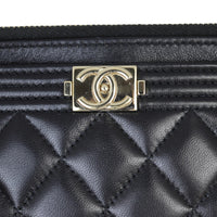 Chanel Boy Small Zip Pouch