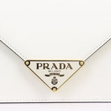 Prada Saffiano Triangle Logo Envelope Shoulder Bag