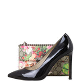 Gucci GG Supreme Blooms Padlock Small Shoulder Bag