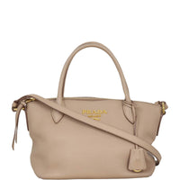 Prada Vitello Daino Small Zip Tote