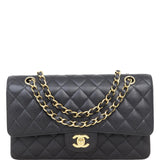 Chanel Classic Double Flap Medium | Black Caviar Gold Hardware