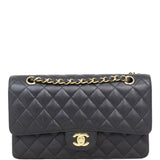 Chanel Classic Double Flap Medium | Black Caviar Gold Hardware