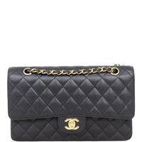 Chanel Classic Double Flap Medium | Black Caviar Gold Hardware