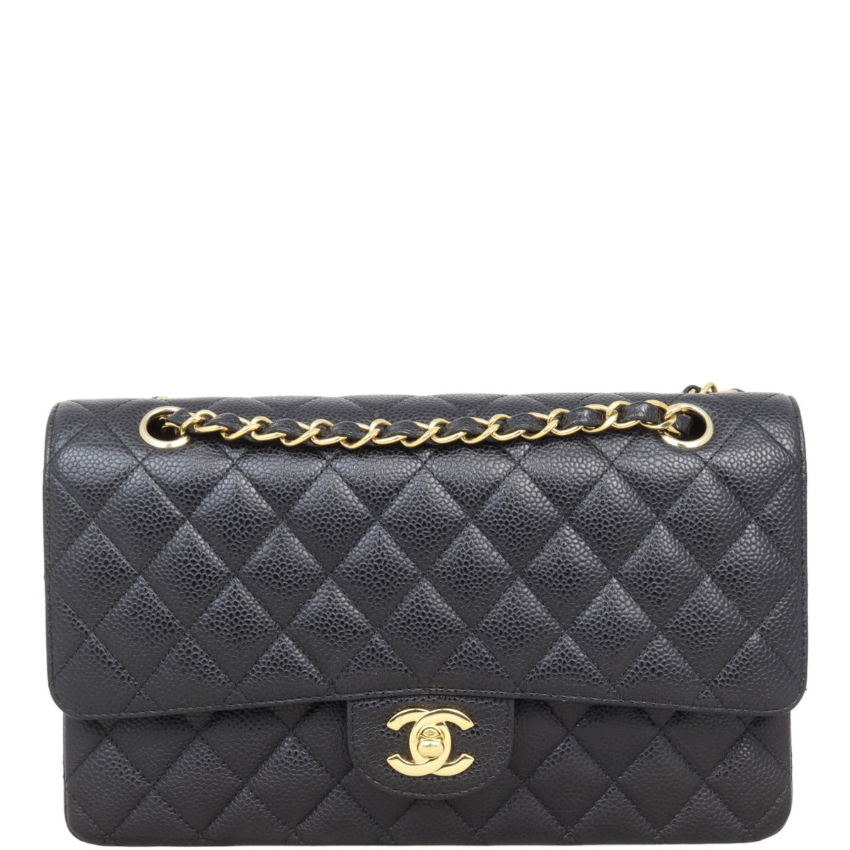 Chanel Classic Double Flap Medium | Black Caviar Gold Hardware