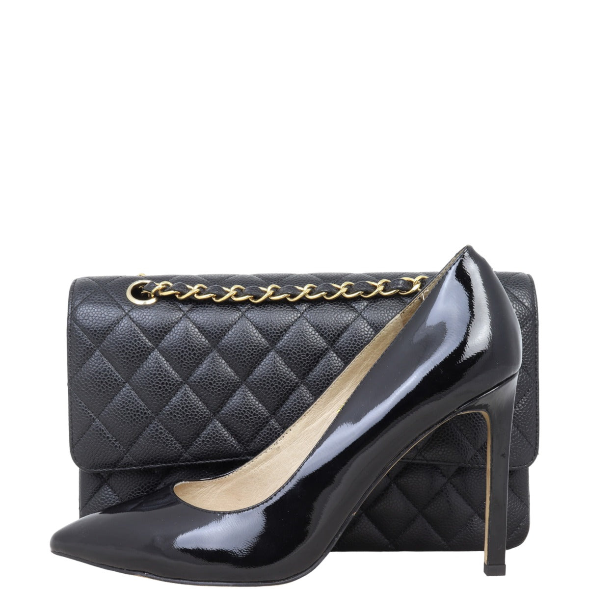 Chanel Classic Double Flap Medium | Black Caviar Gold Hardware