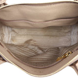 Prada Vitello Daino Small Zip Tote