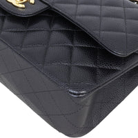 Chanel Classic Double Flap Medium | Black Caviar Gold Hardware