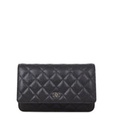 Chanel Classic Wallet on Chain | Black Caviar