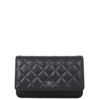 Chanel Classic Wallet on Chain | Black Caviar