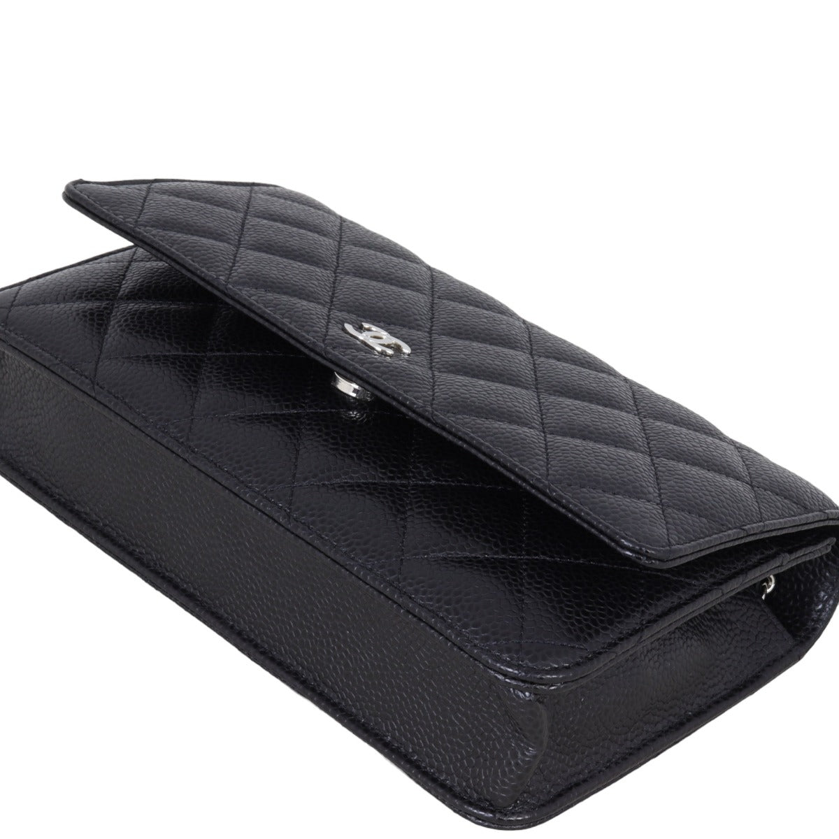 Chanel Classic Wallet on Chain | Black Caviar