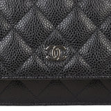 Chanel Classic Wallet on Chain | Black Caviar