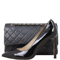 Chanel Classic Double Flap Medium | Black Silver Hardware