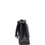 Chanel Classic Double Flap Medium | Black Silver Hardware