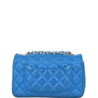 Chanel Classic Flap Mini Rectangular Bag | Bright Blue