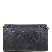 Chanel Classic Double Flap Medium | Black Silver Hardware