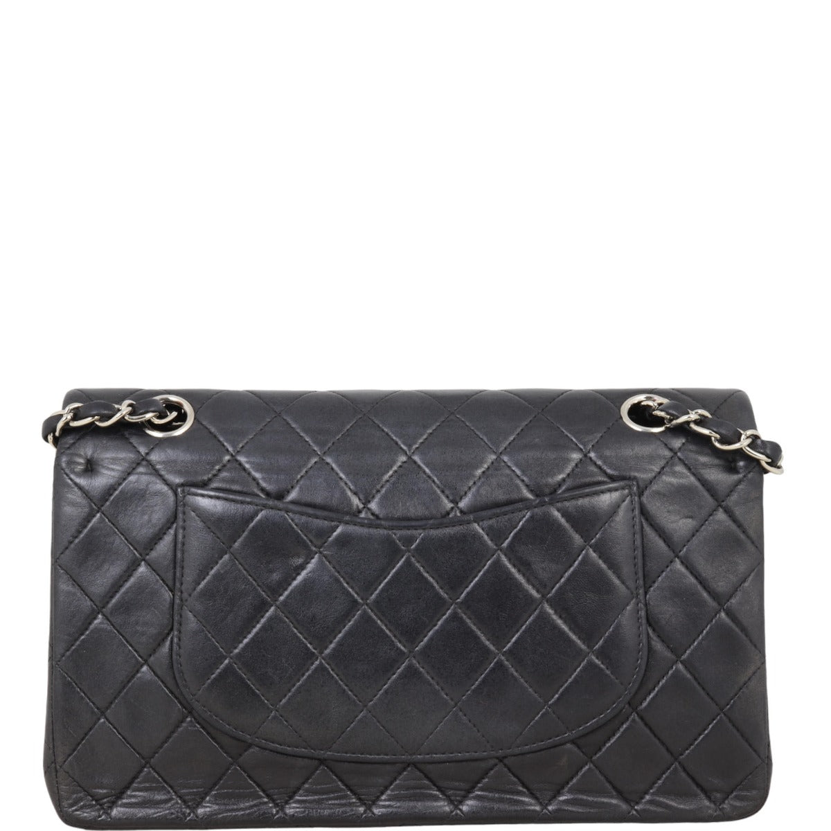 Chanel Classic Double Flap Medium | Black Silver Hardware