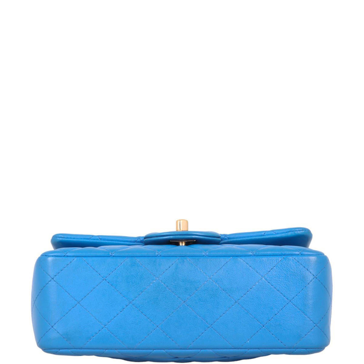 Chanel Classic Flap Mini Rectangular Bag | Bright Blue