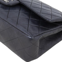 Chanel Classic Double Flap Medium | Black Silver Hardware